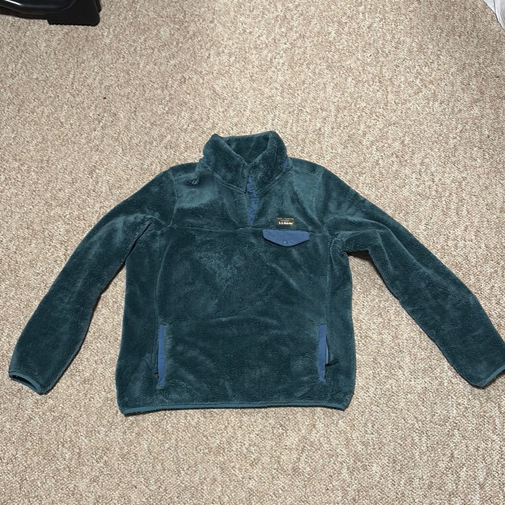 LLBean fleece women’s sweater size M